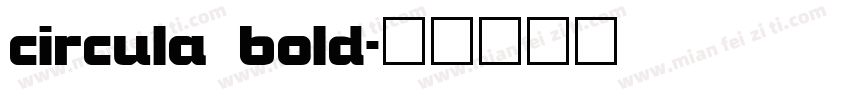 circula bold字体转换